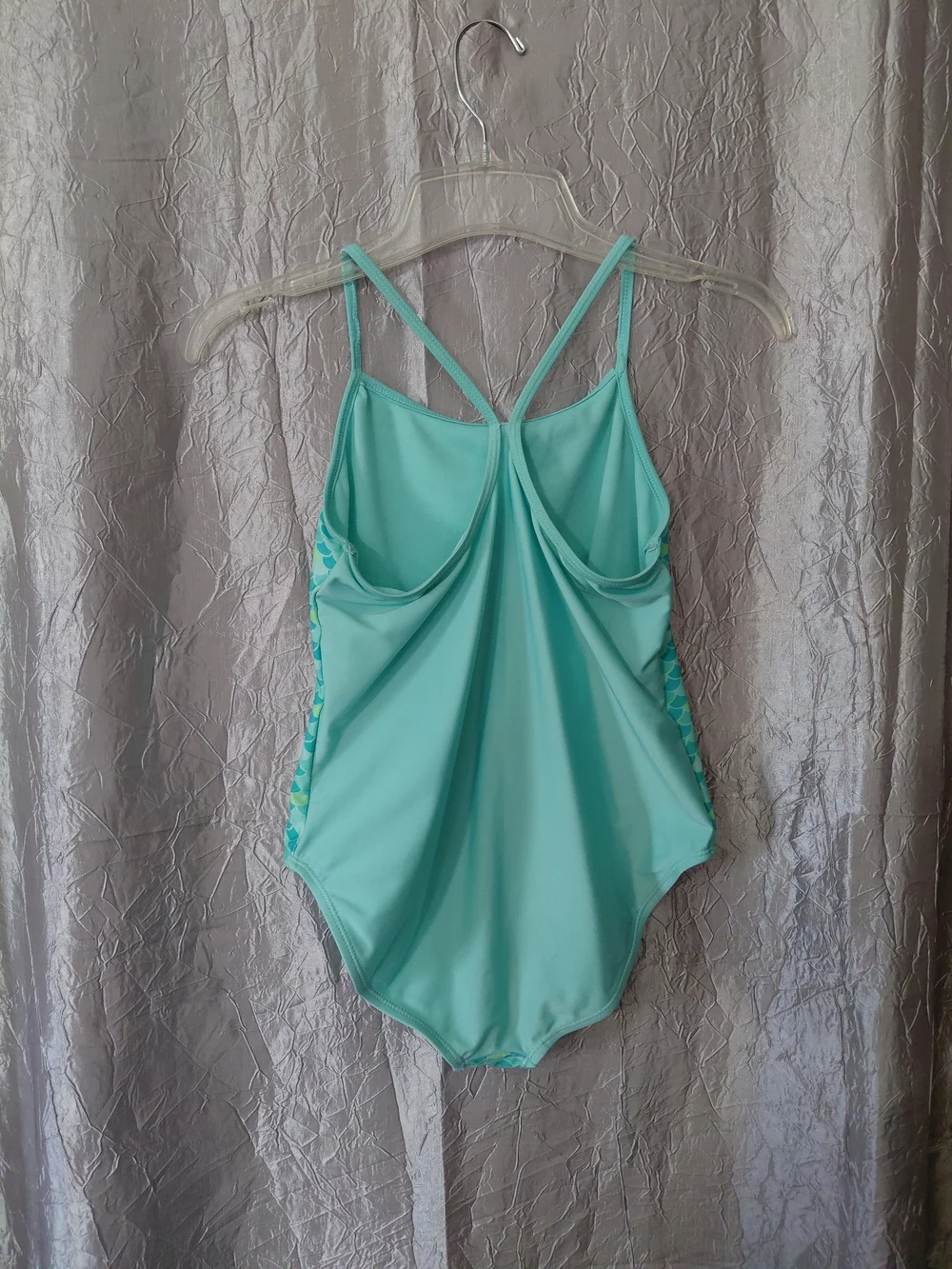 Mermaid Aqua Blue Girls' Swimsuit